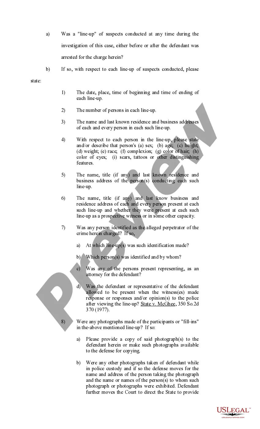 Get Request and Motion for Discovery, Disclosure and Inspection for a Bill of Particulars Preview Request and Motion for Discovery, Disclosure and Inspection for a Bill of Particulars