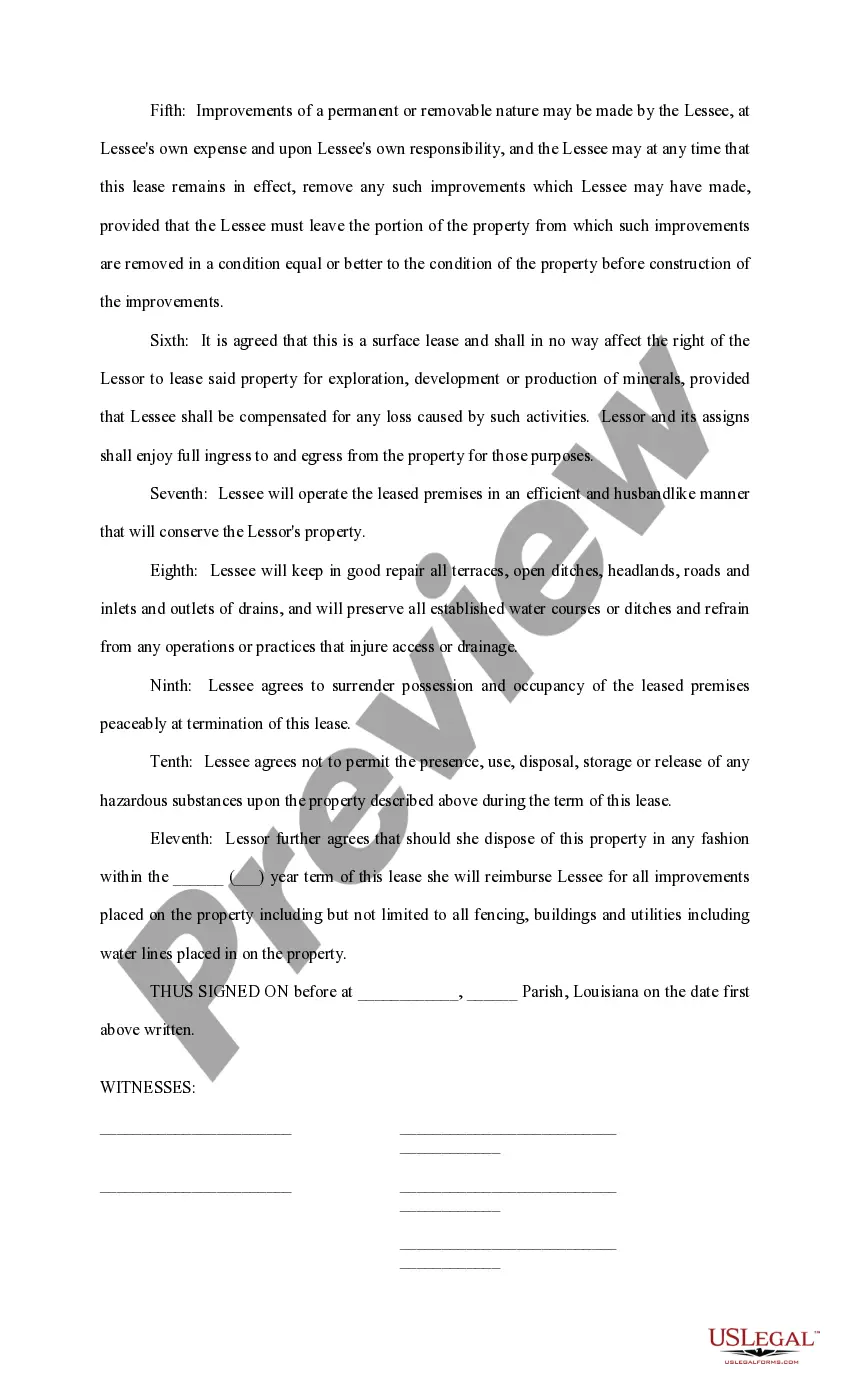 Preview Real Estate Lease