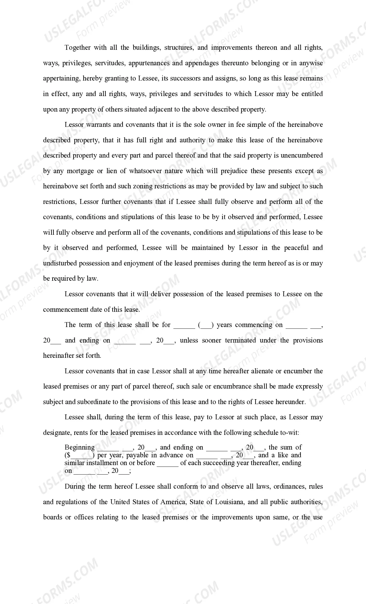 Preview Surface Lease