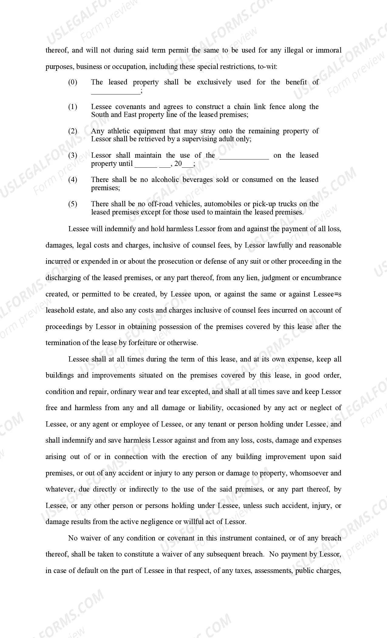 Preview Surface Lease