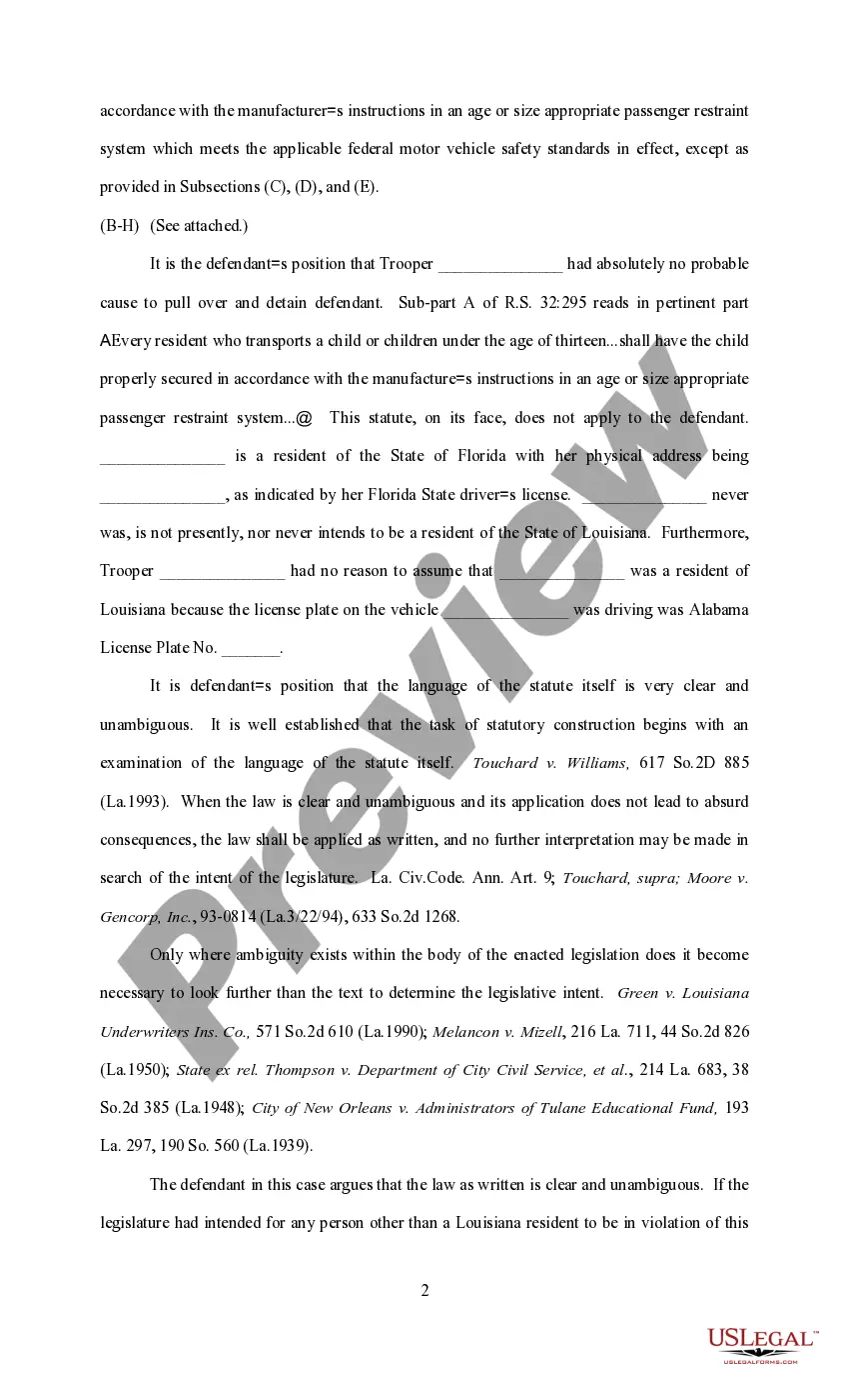 Get Pretrial Memorandum on Motion to Suppress Hearing Preview Pretrial Memorandum on Motion to Suppress Hearing