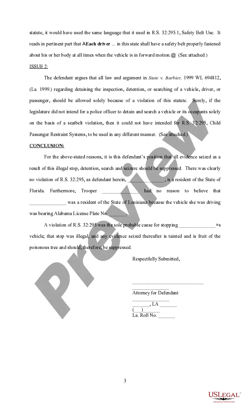 Get Pretrial Memorandum on Motion to Suppress Hearing Preview Pretrial Memorandum on Motion to Suppress Hearing