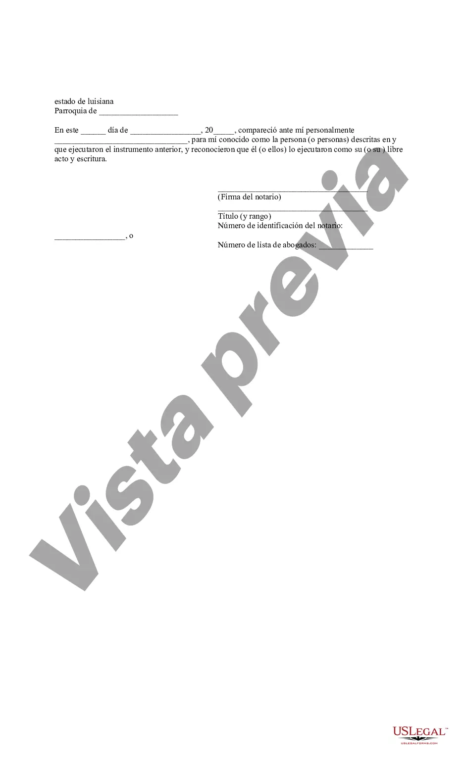 Preview Declaración Jurada de Pagaré Perdido