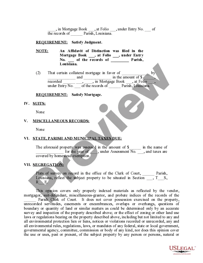Preview Title Opinion of attorney letter to individual