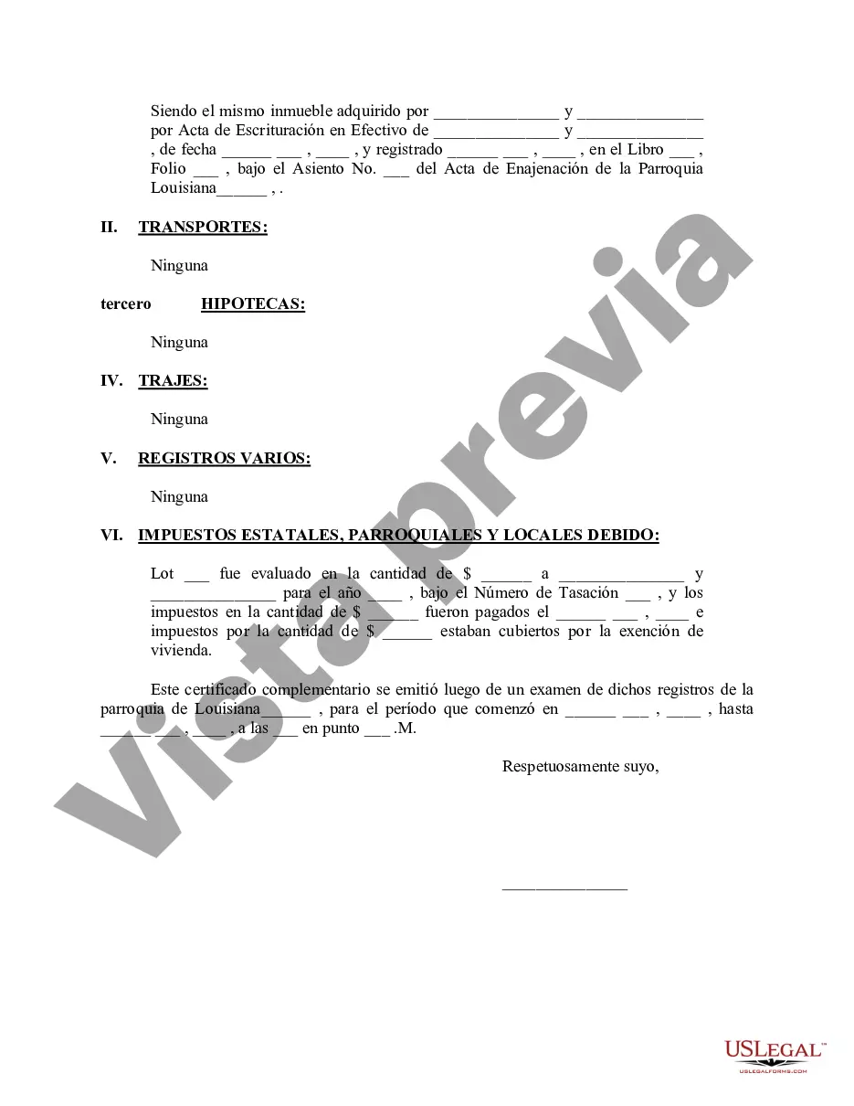 Preview Opinión de título suplementario