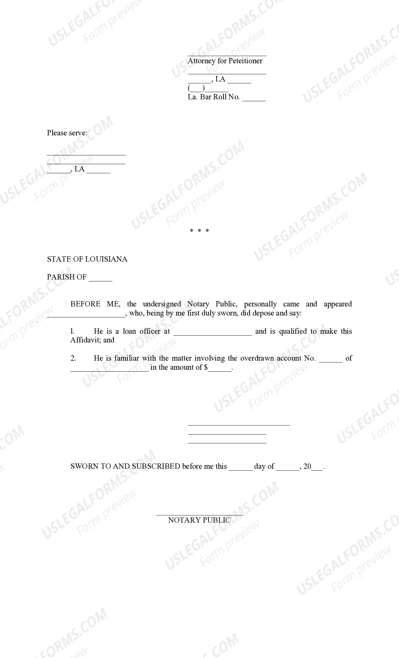 Preview Petition for Monies Due