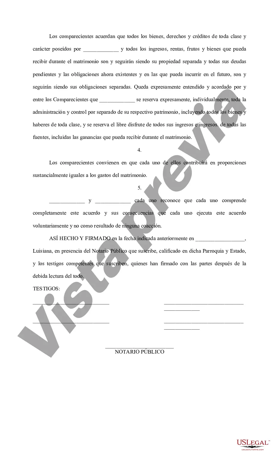 Preview Acuerdo prenupcial