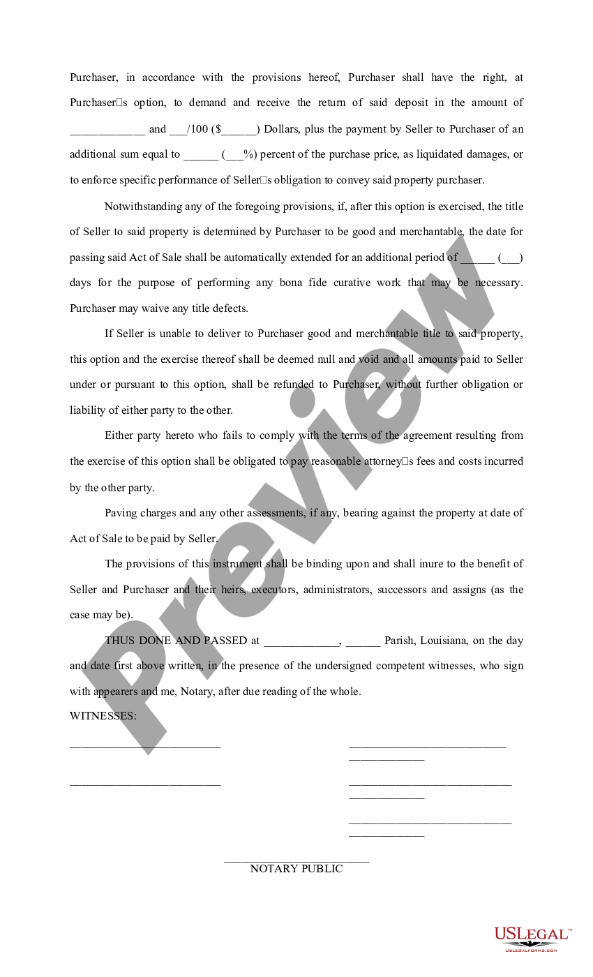 Louisiana Purchase Agreement Purchase Agreement For House US Legal   2 