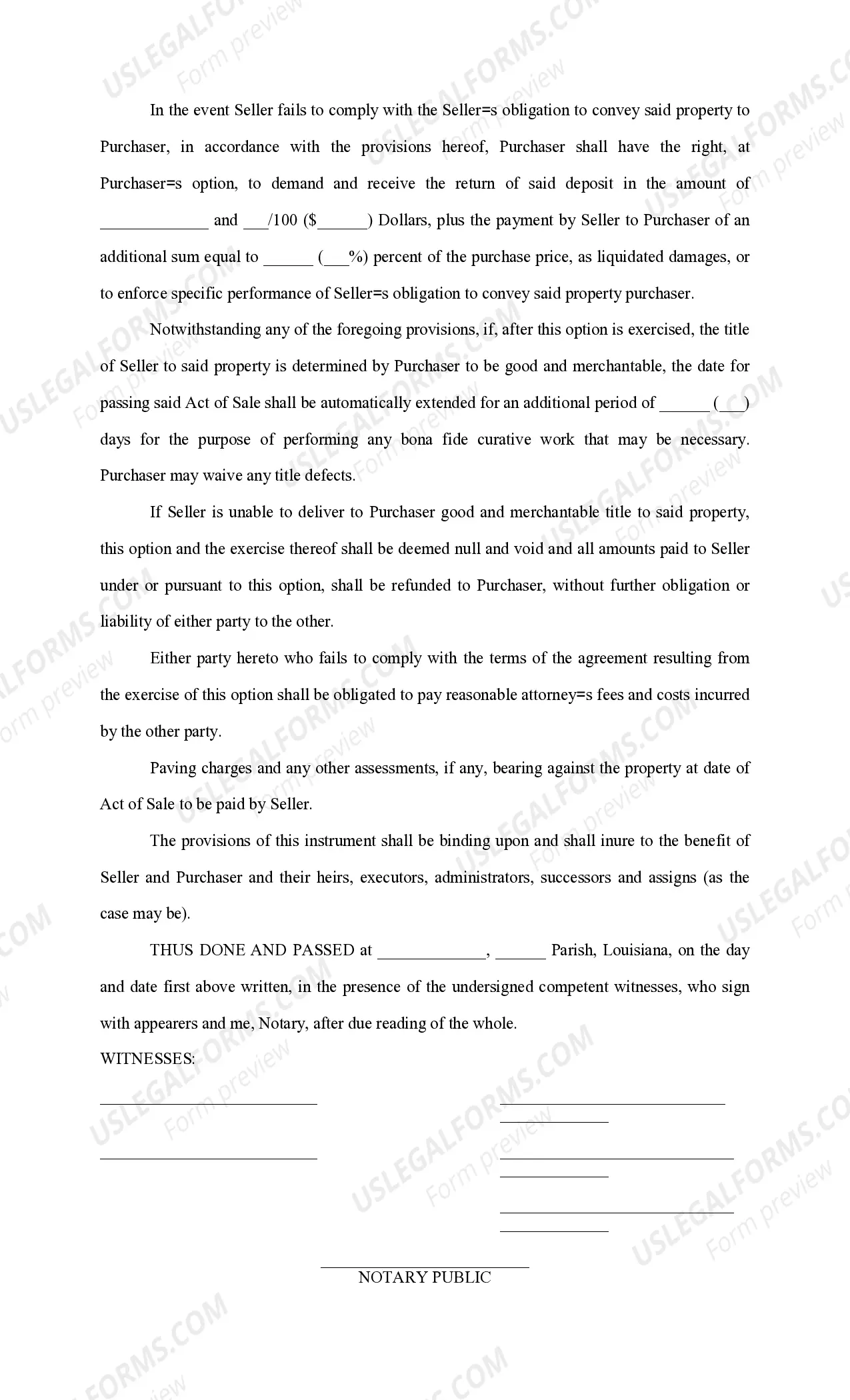 Preview Purchase Agreement