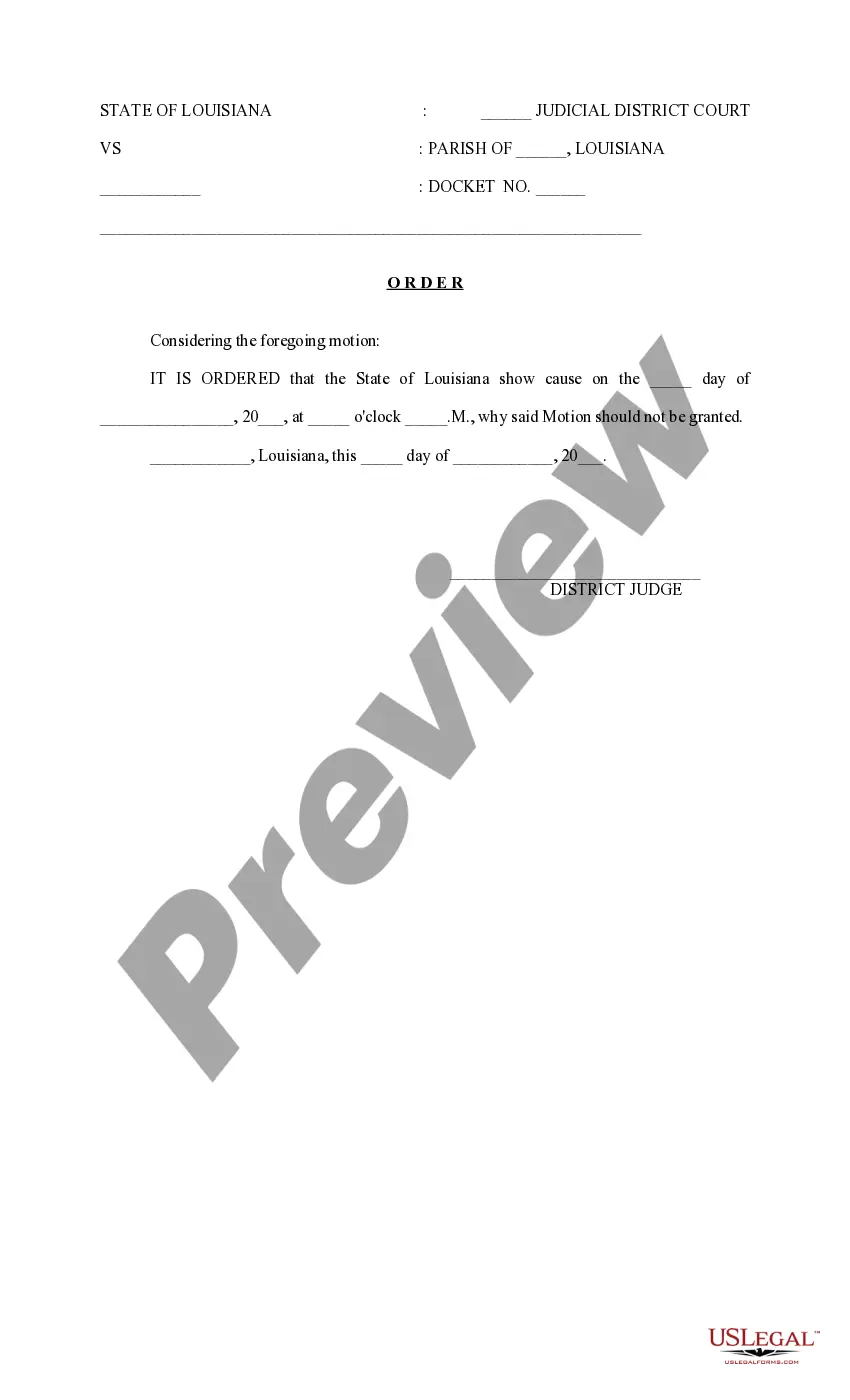 Preview Motion to Quash due to improper venue