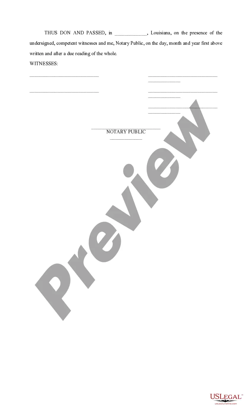 Preview Servitude for Drainage Line