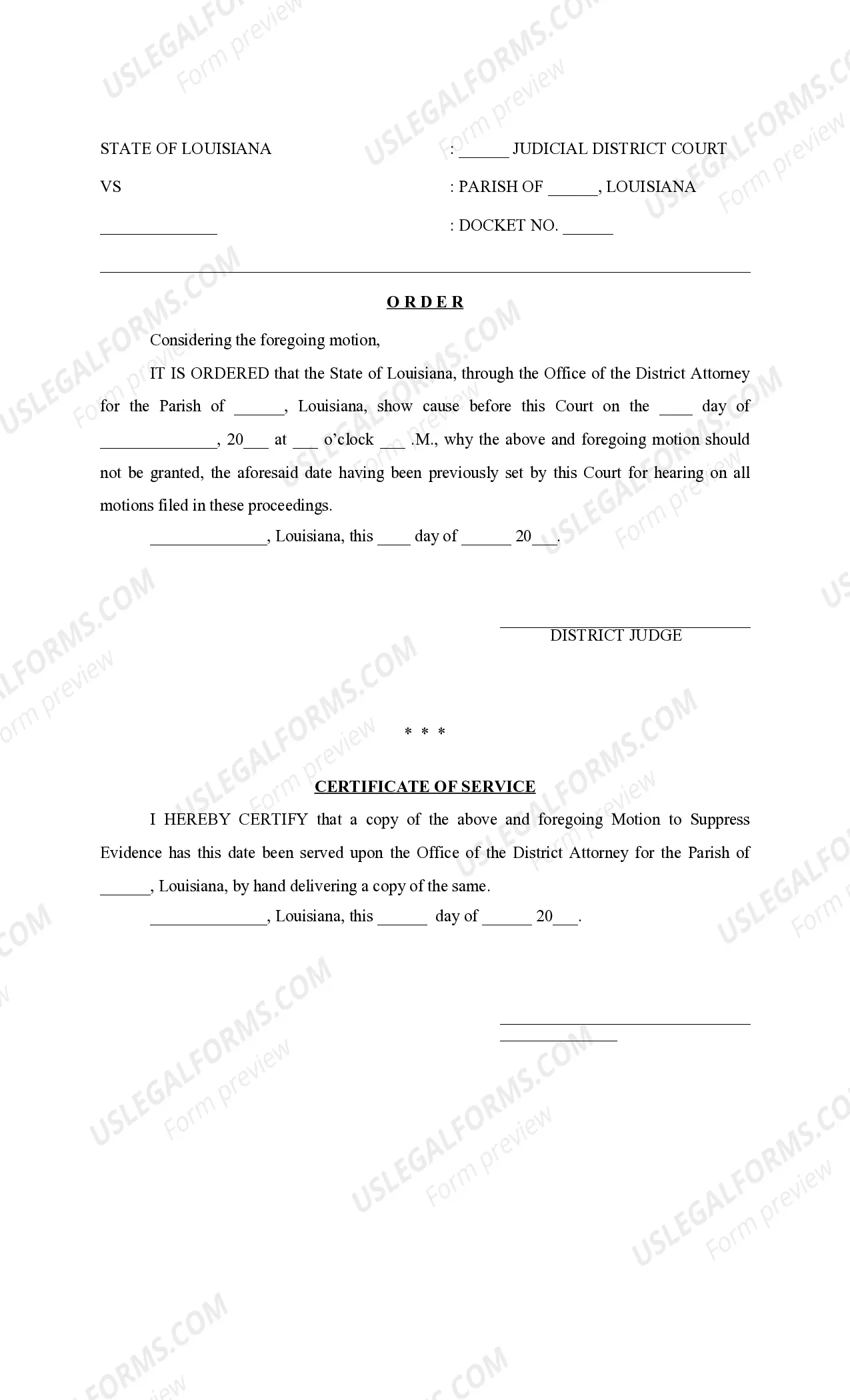 Preview Motion to Suppress Evidence