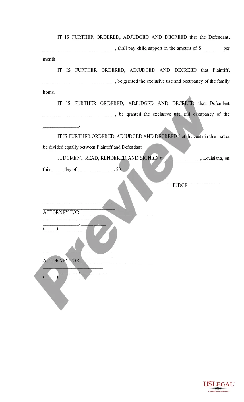 Preview Stipulated Judgment on Visitation Schedule