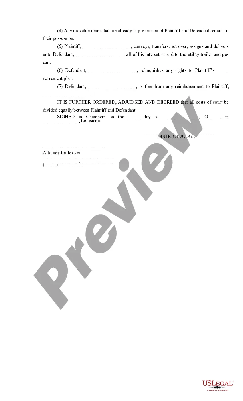 Preview Amended Judgment on Rule