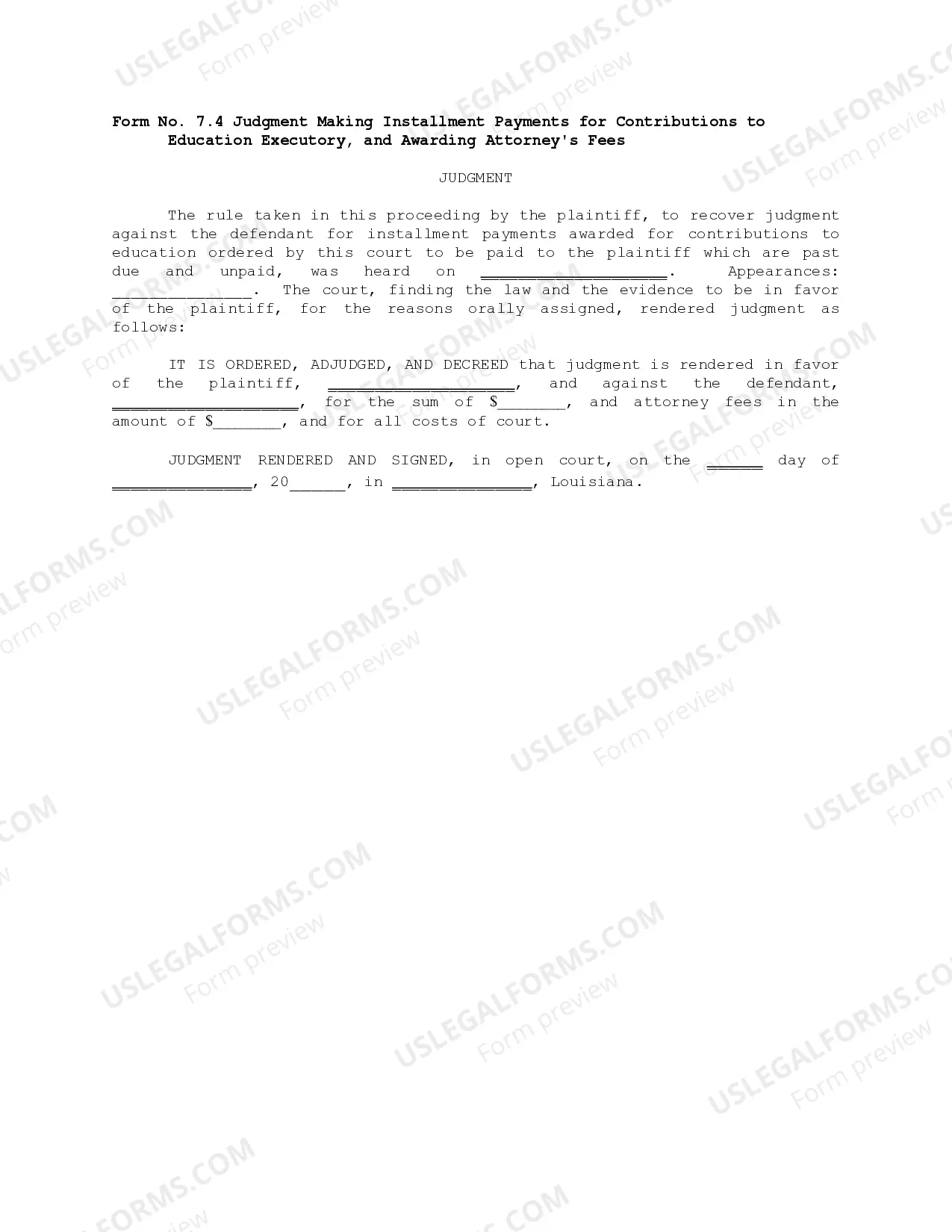 Preview Contributions to Education or Training Packet