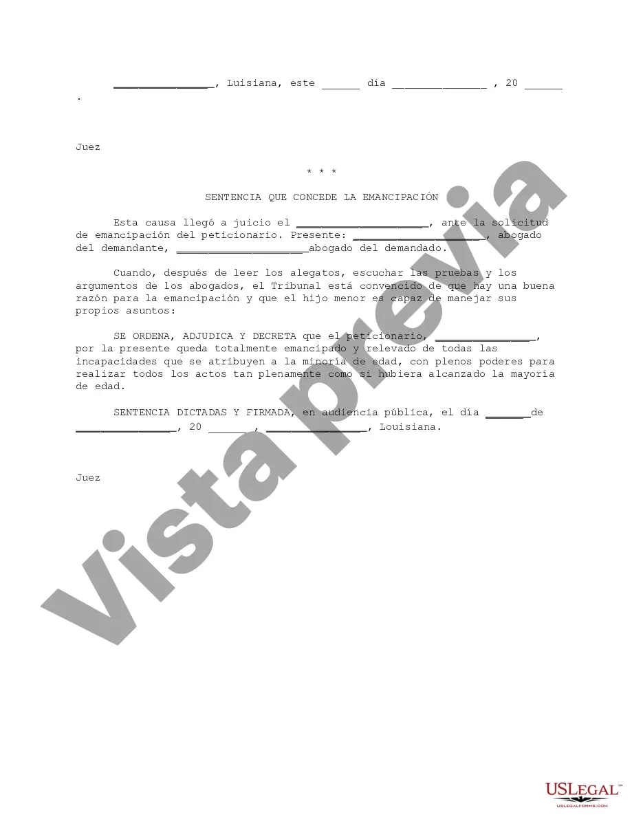 Preview Paquete de Emancipación