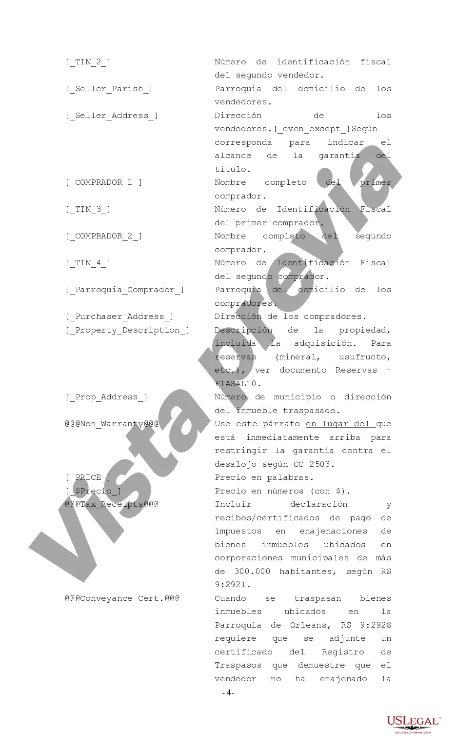 Preview Acto de Venta al Contado sin Garantía