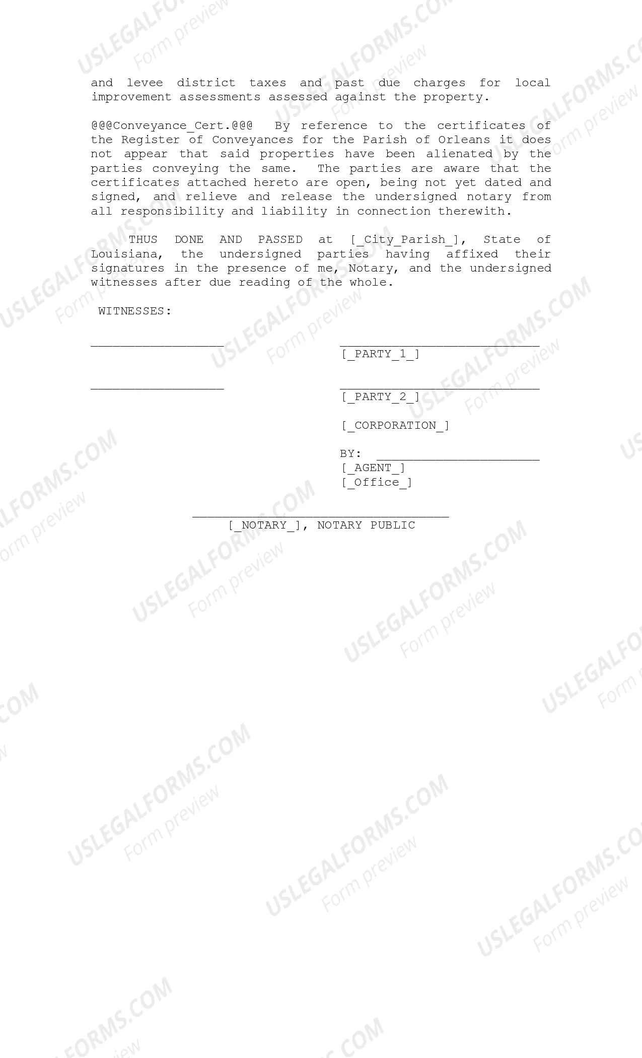 Preview Act of Exchange