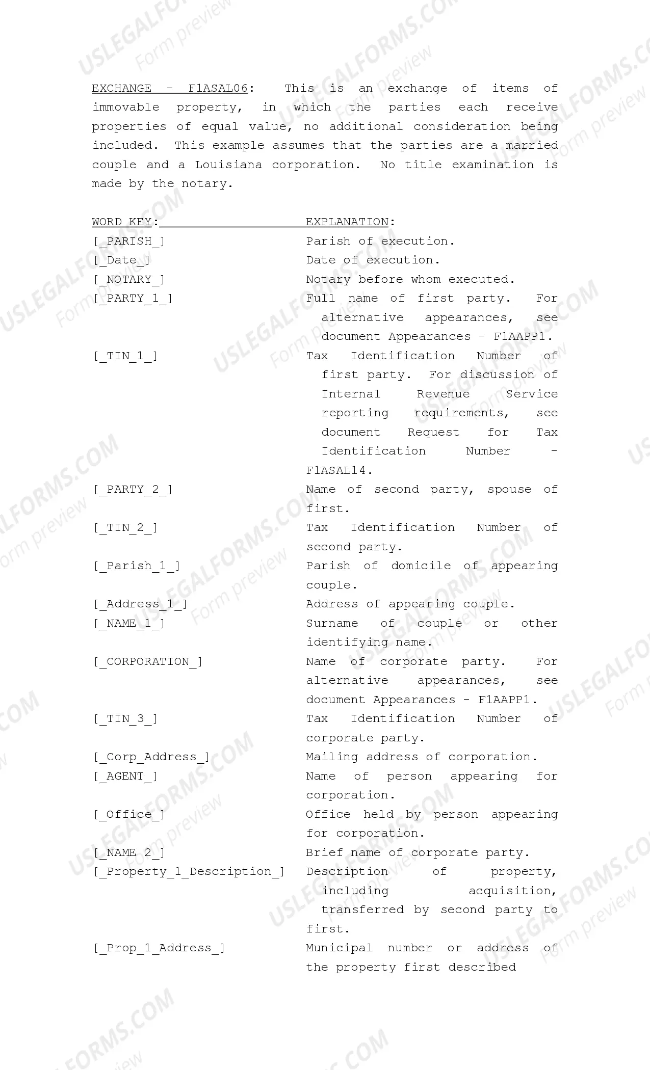 Preview Act of Exchange