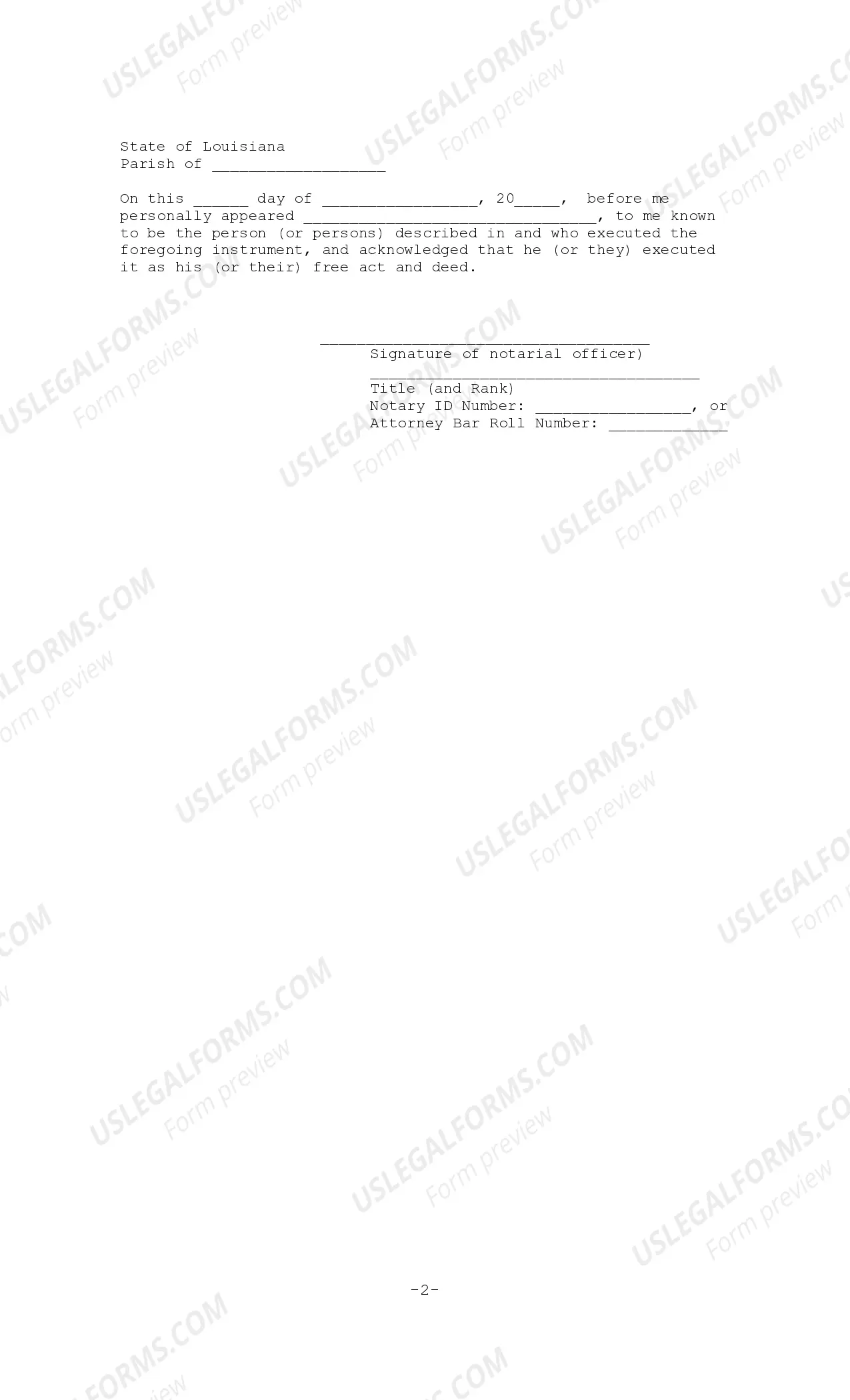 Preview Act of Cancellation of Mortgage