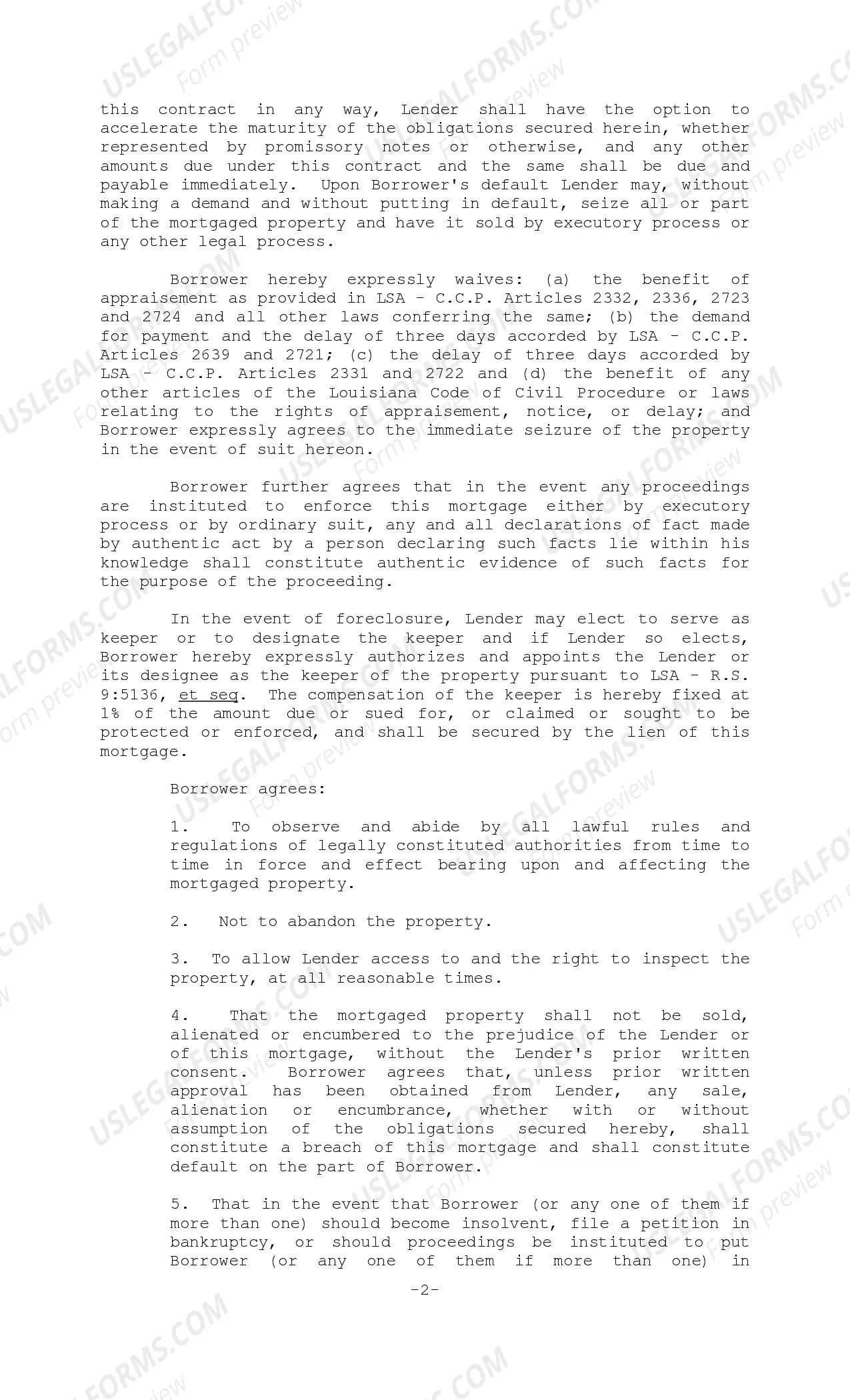 Preview Mortgage to Secure Future Advances