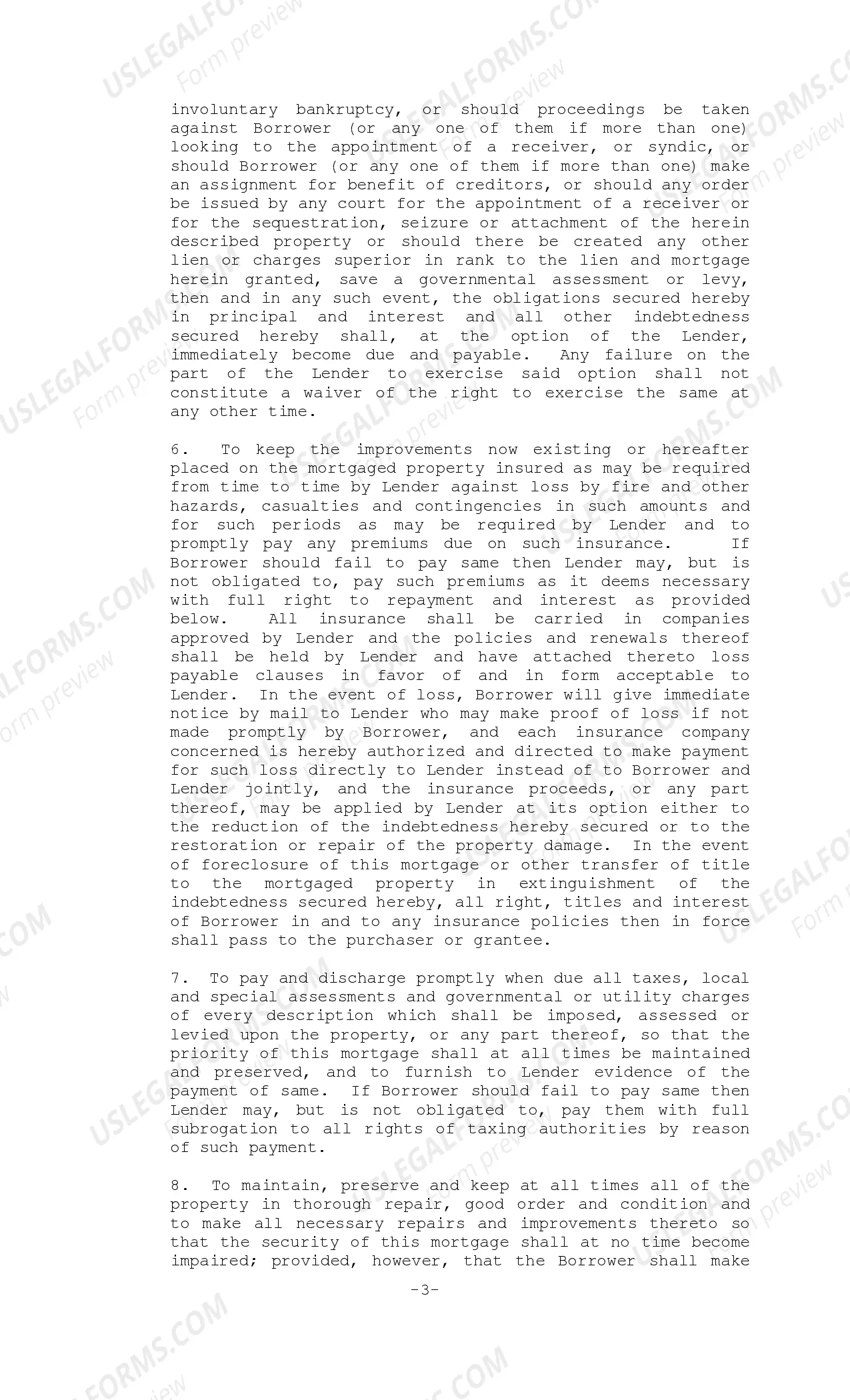 Preview Mortgage to Secure Future Advances