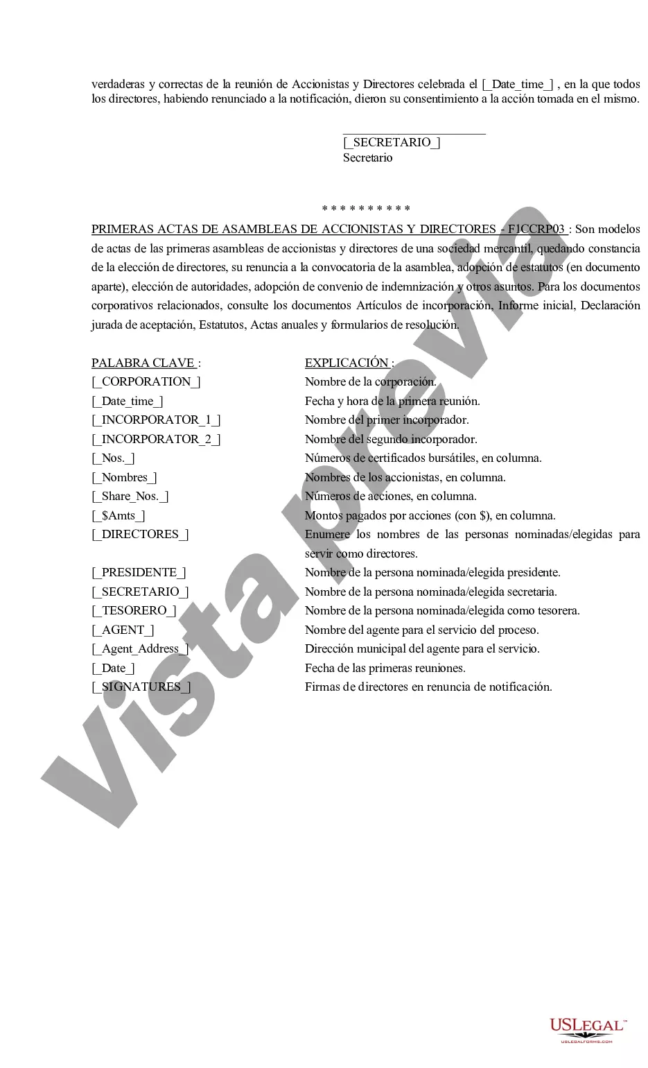 Preview Acta de la Primera Asamblea de la Sociedad