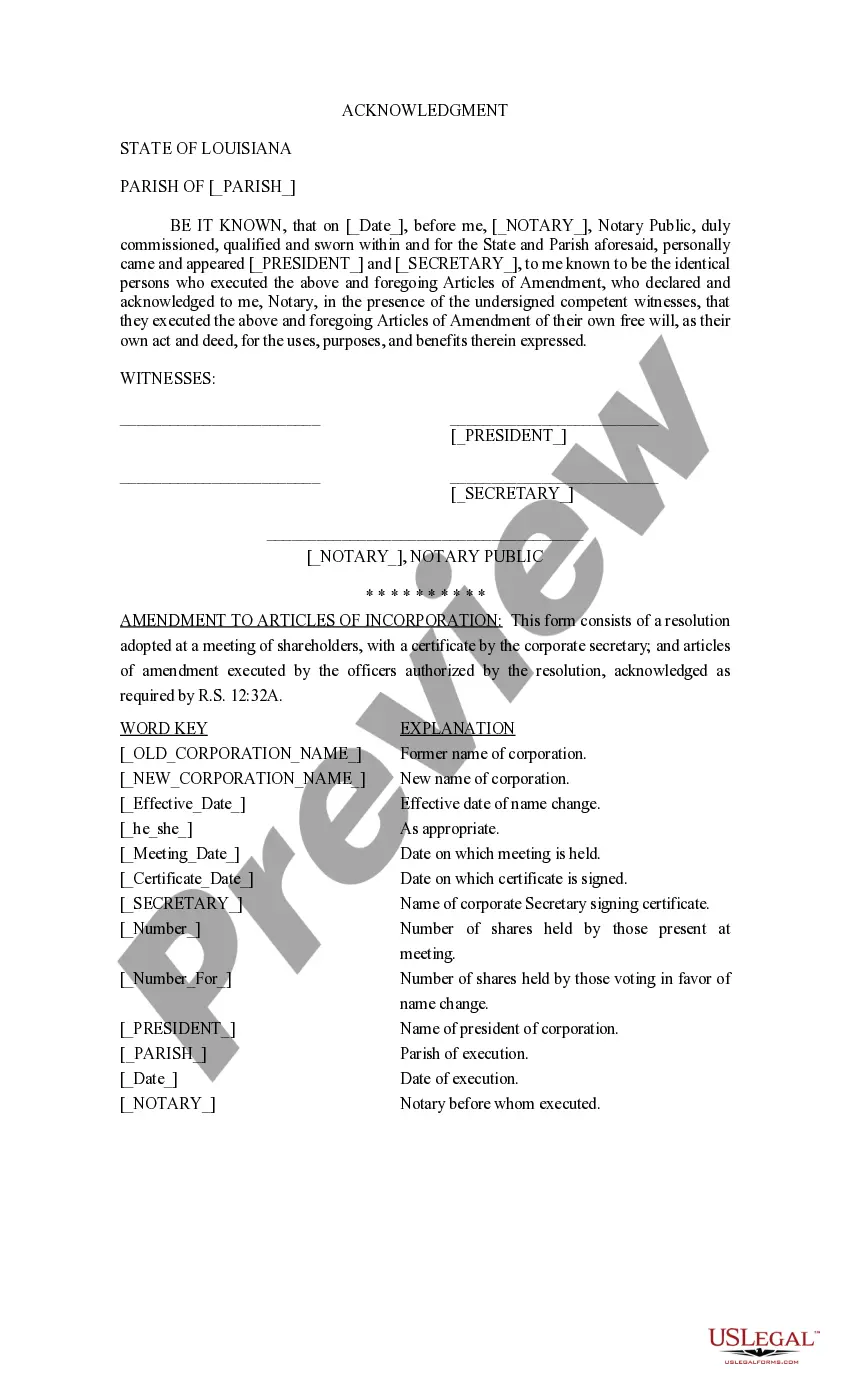 Get Resolution of Shareholders Changing Name of Corporation Preview Resolution of Shareholders Changing Name of Corporation