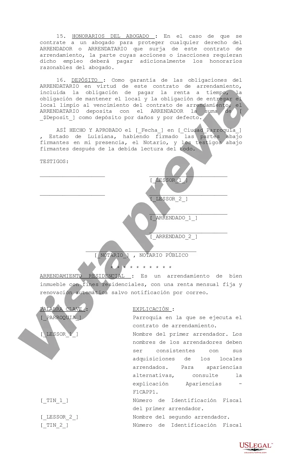 Preview Arrendamiento de Residencia