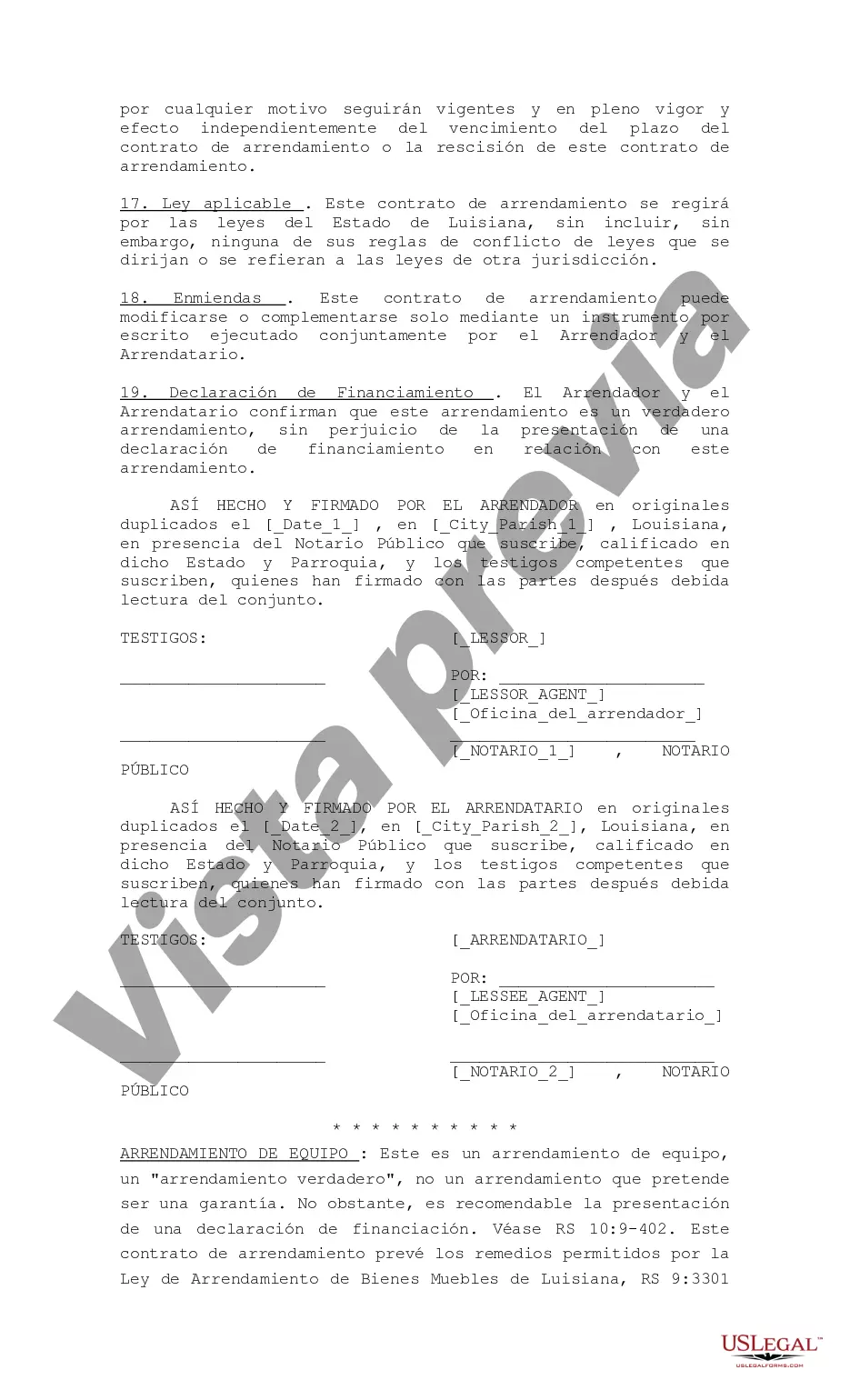 Preview Arrendamiento de Equipo