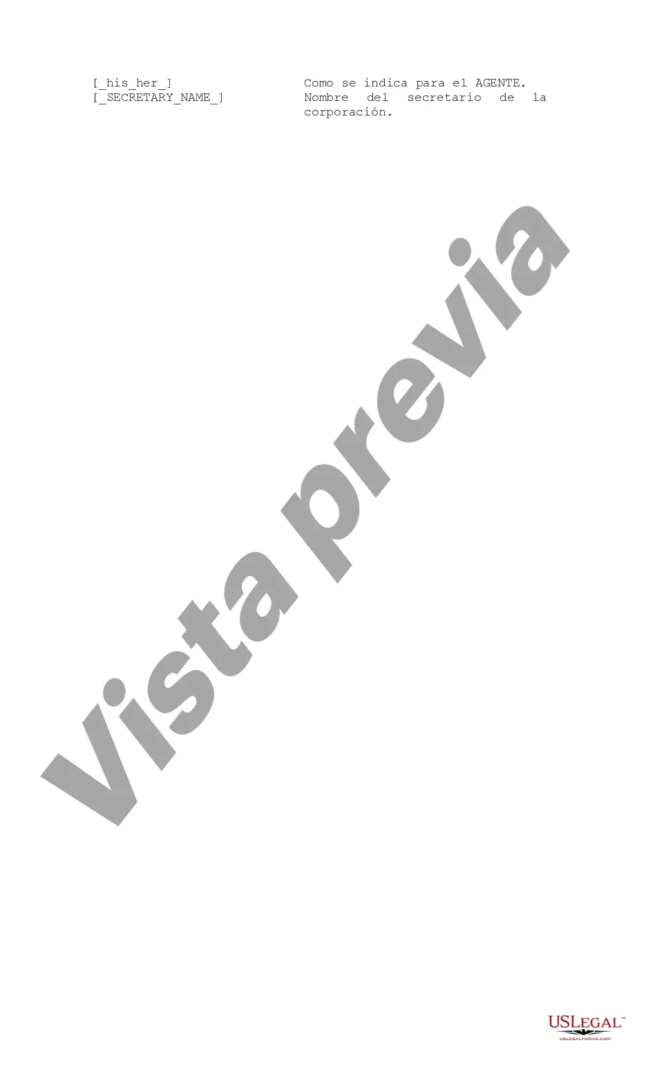 Preview Acuerdo de Consentimiento Unánime de los Accionistas y Directores de la Corporación