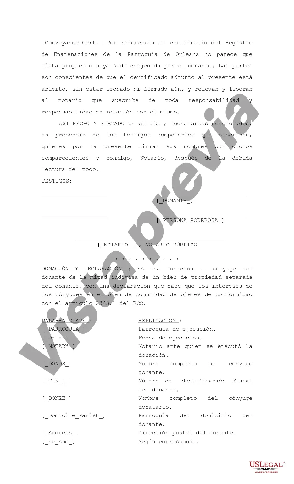 Preview Donación y Declaración