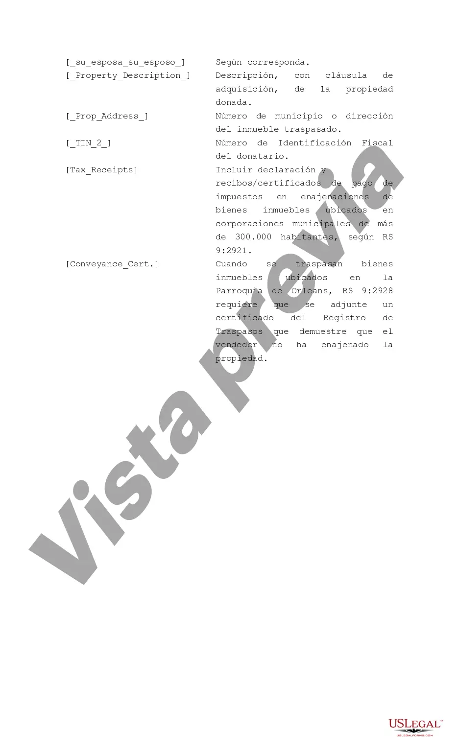 Preview Donación y Declaración