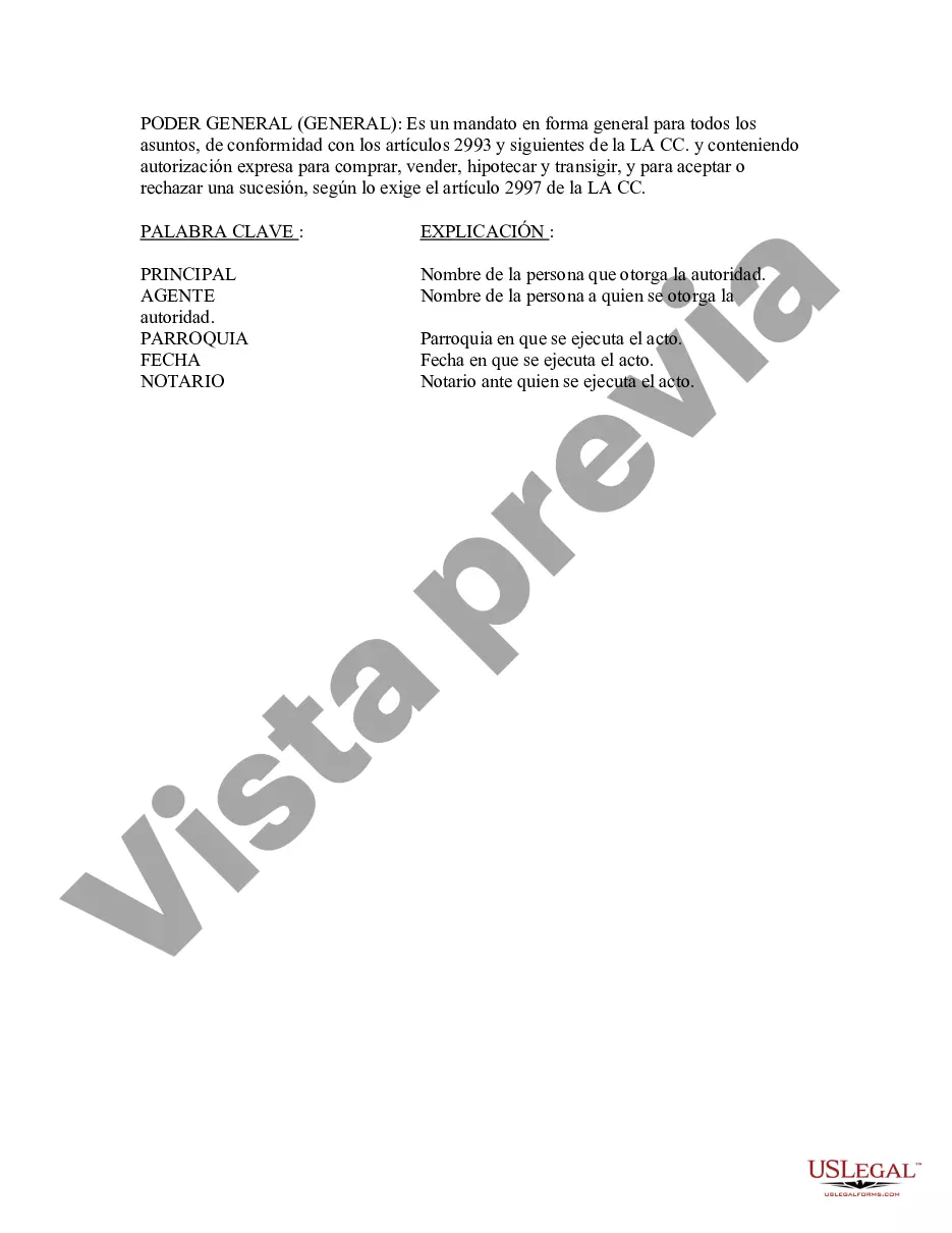 Preview Poder General