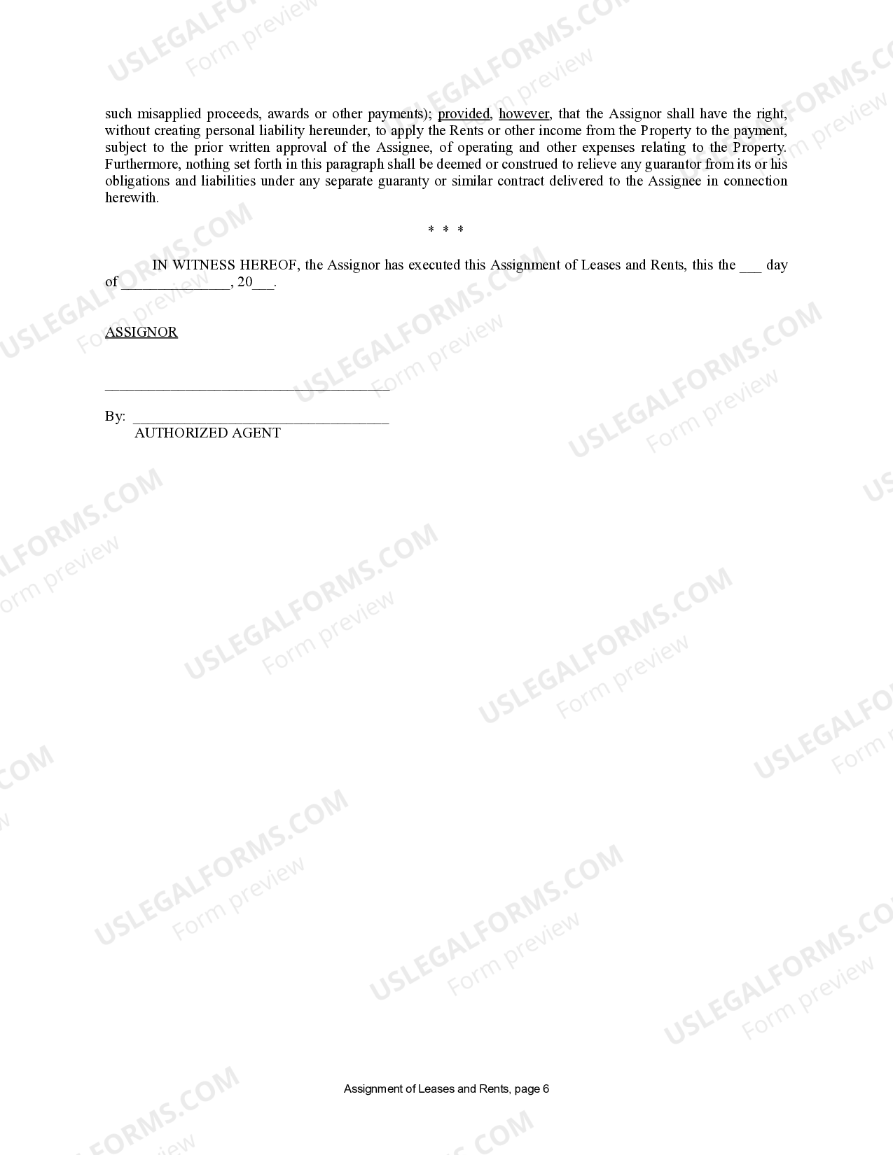 Assignment of income agreement picture