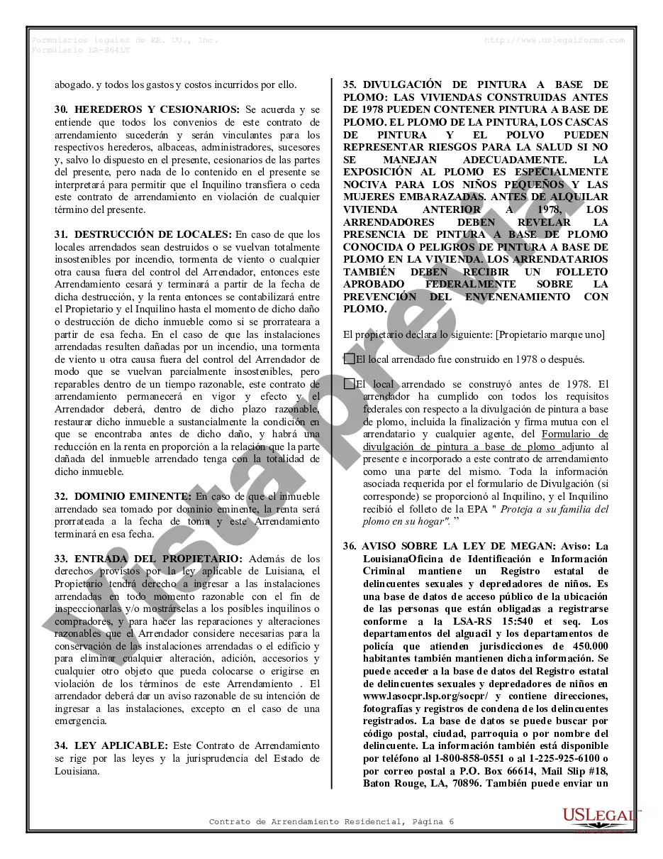 Preview Contrato de arrendamiento de alquiler residencial