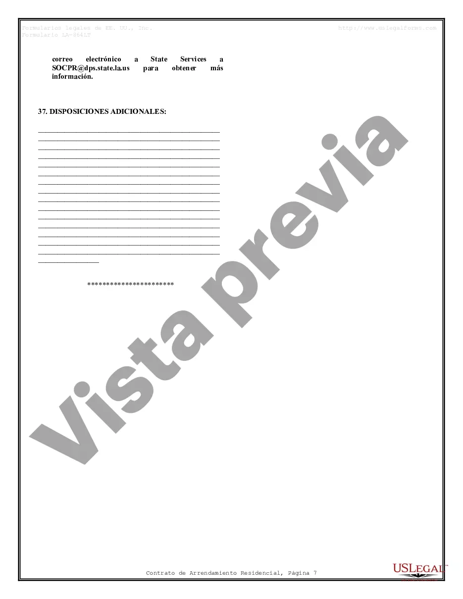 Preview Contrato de arrendamiento de alquiler residencial