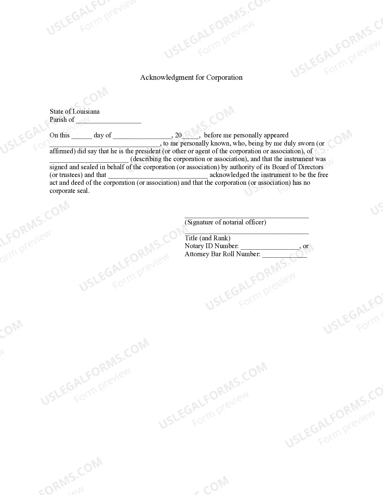 Preview Bill of Sale without Warranty by Corporate Seller