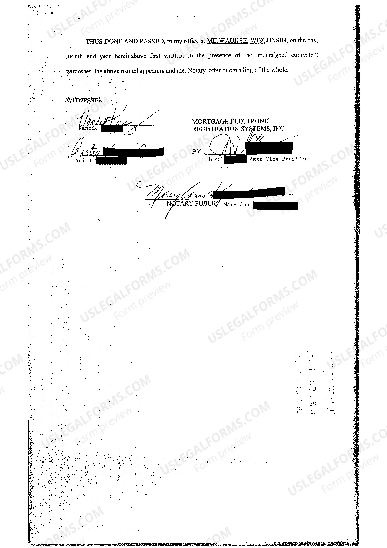 Preview Foreclosed Mortgagee Sale to Third Party