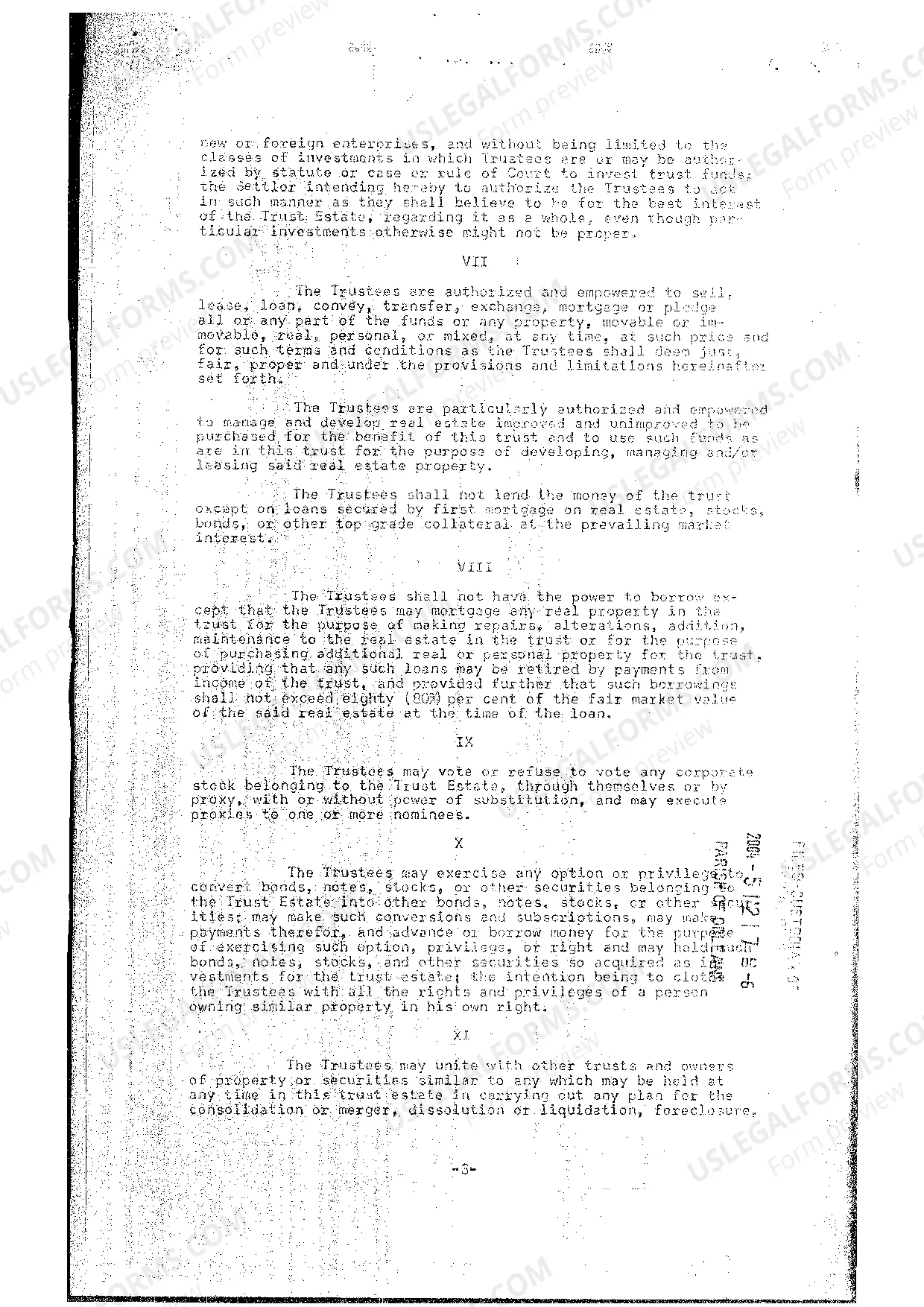 Preview Trust Agreement