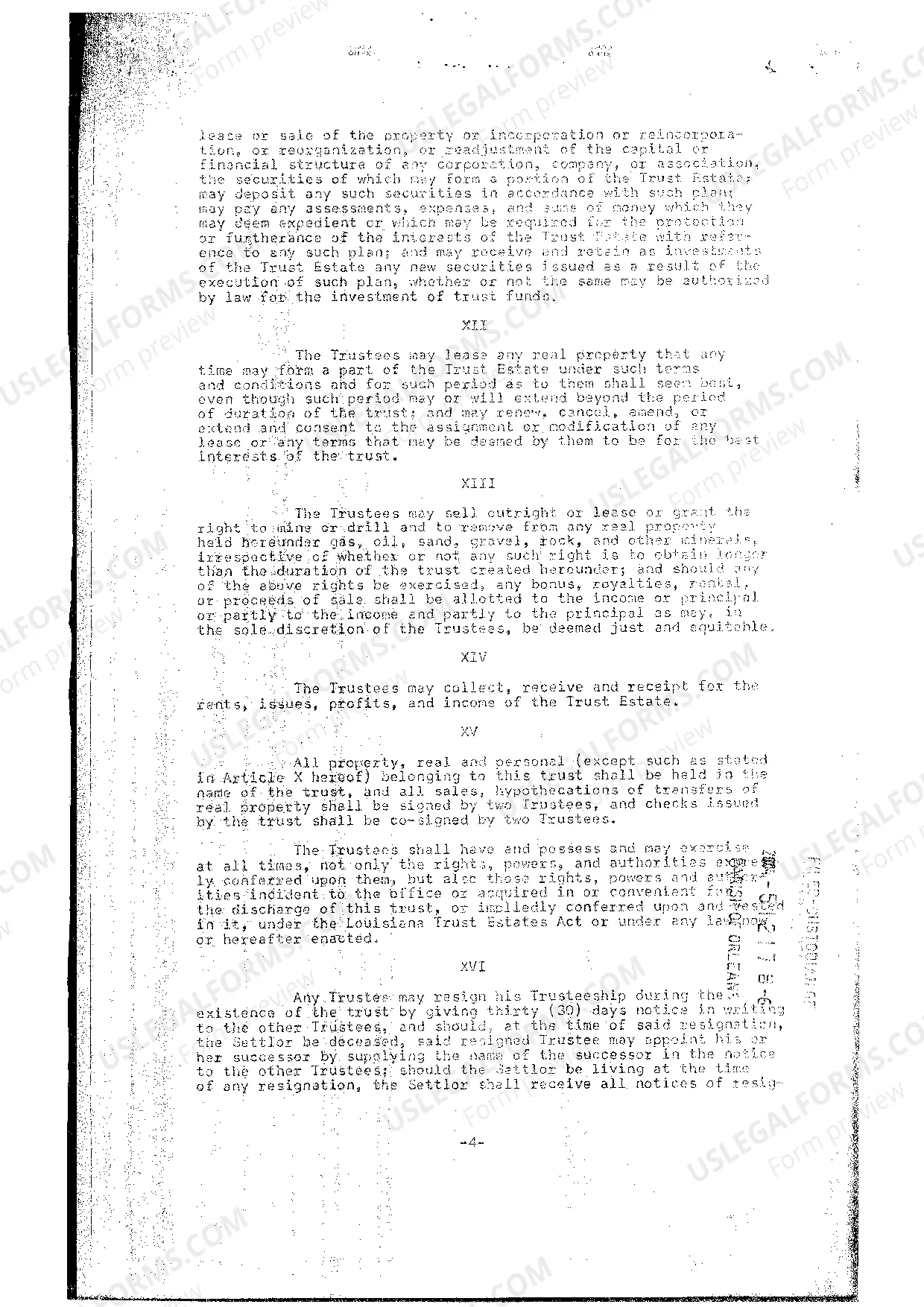 Preview Trust Agreement