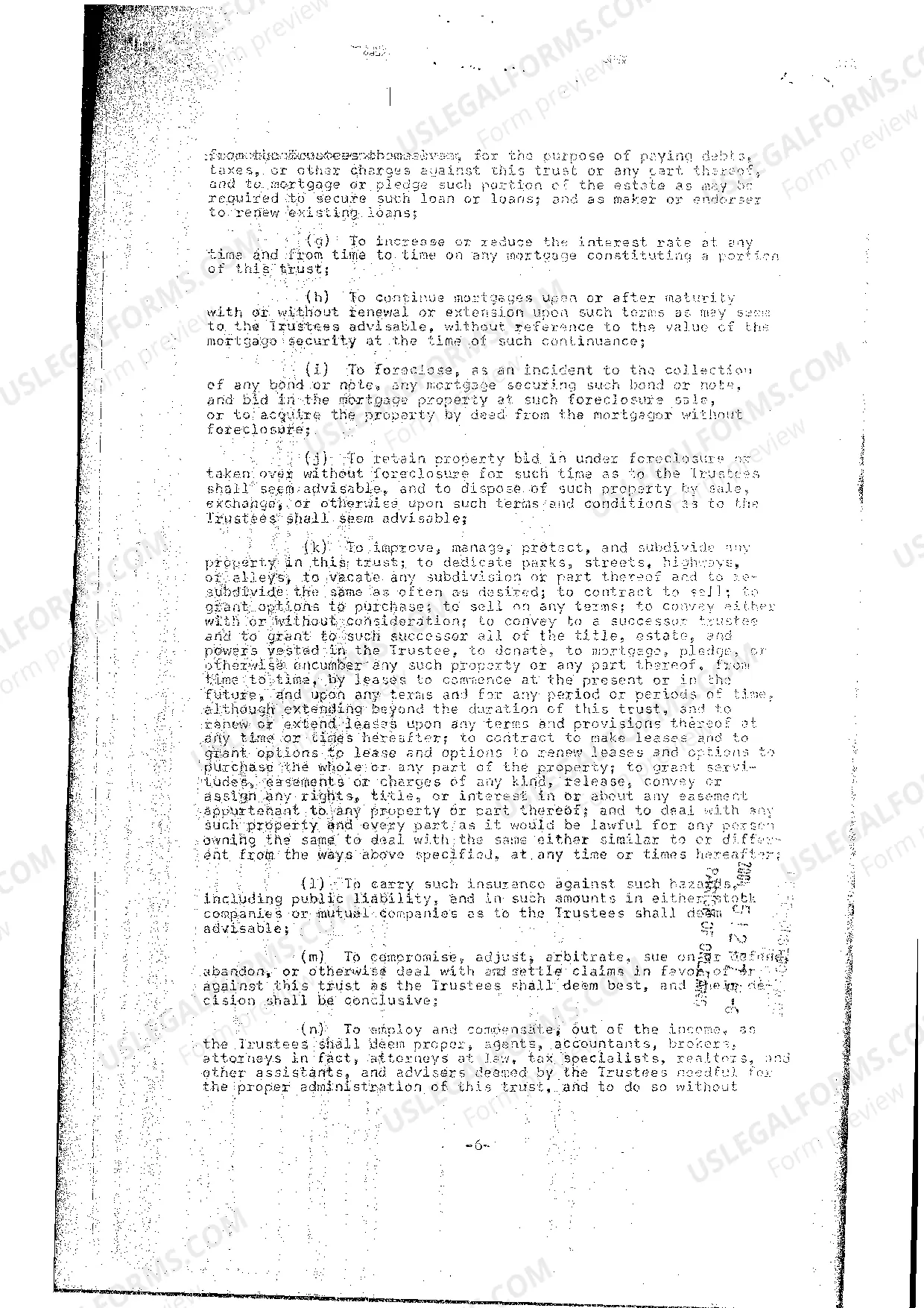 Preview Trust Agreement