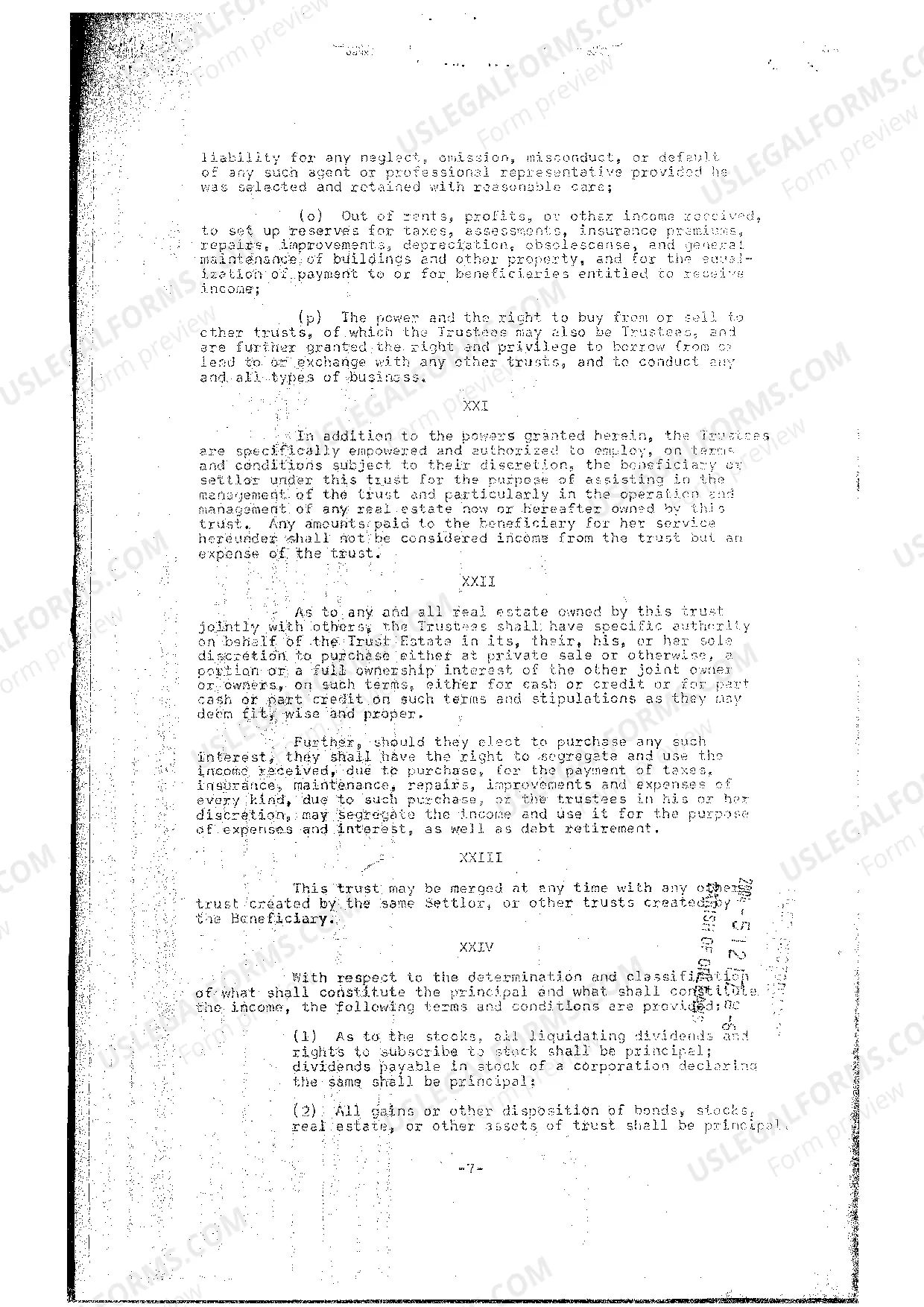 Preview Trust Agreement