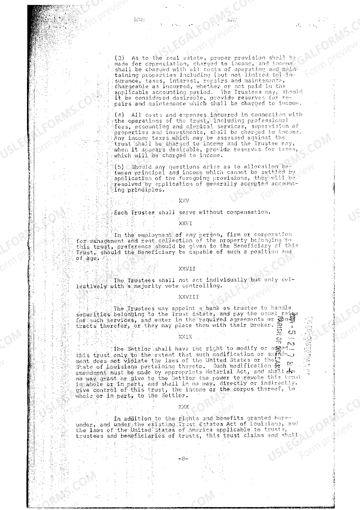 Preview Trust Agreement