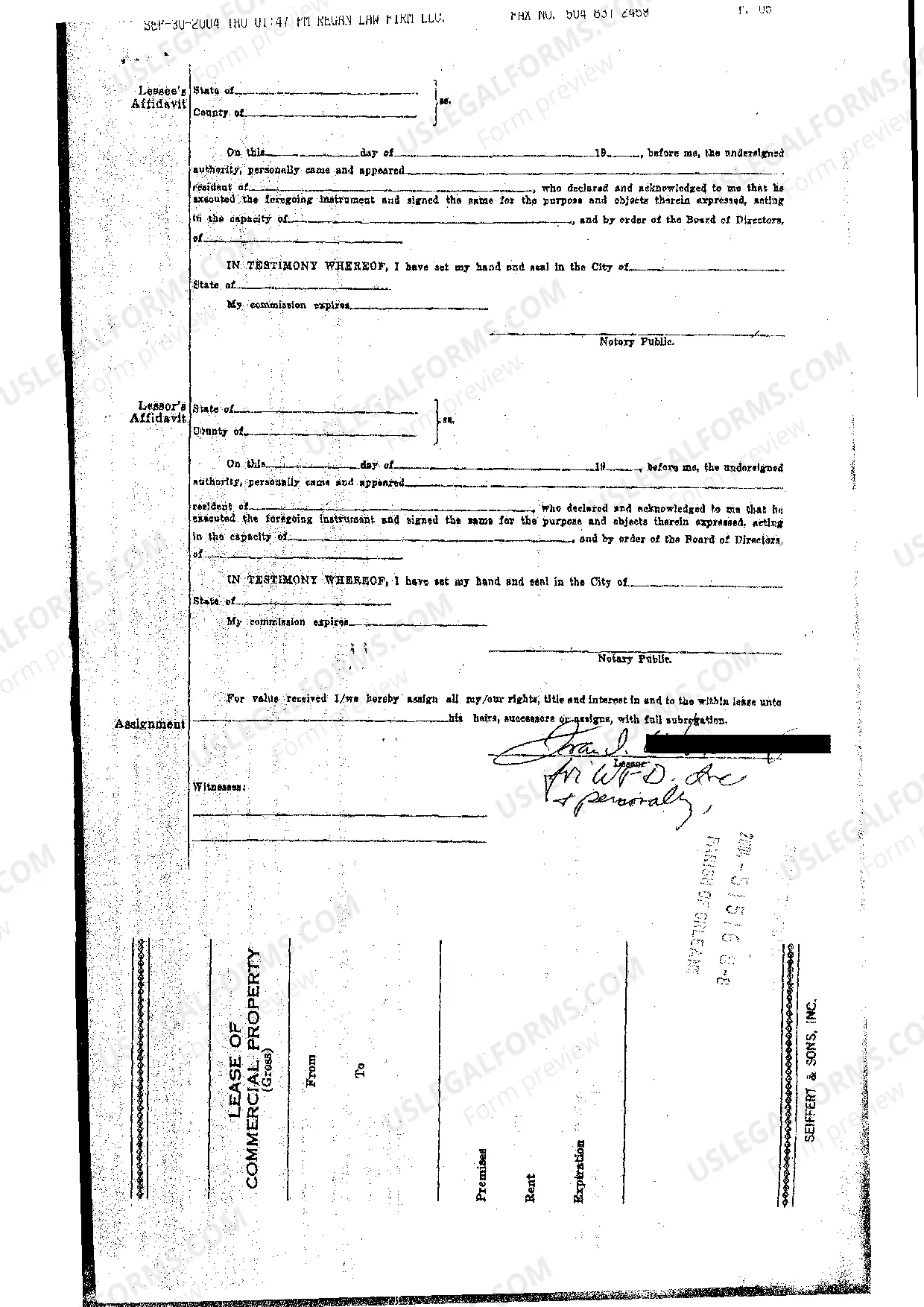 Preview Sample Lease Of Commercial Property (Gross)