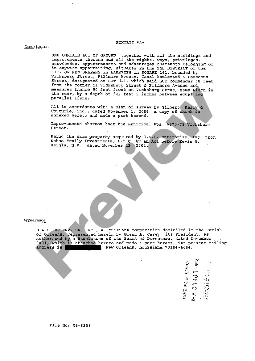 Preview Assignment Of Lease, Rents and Income