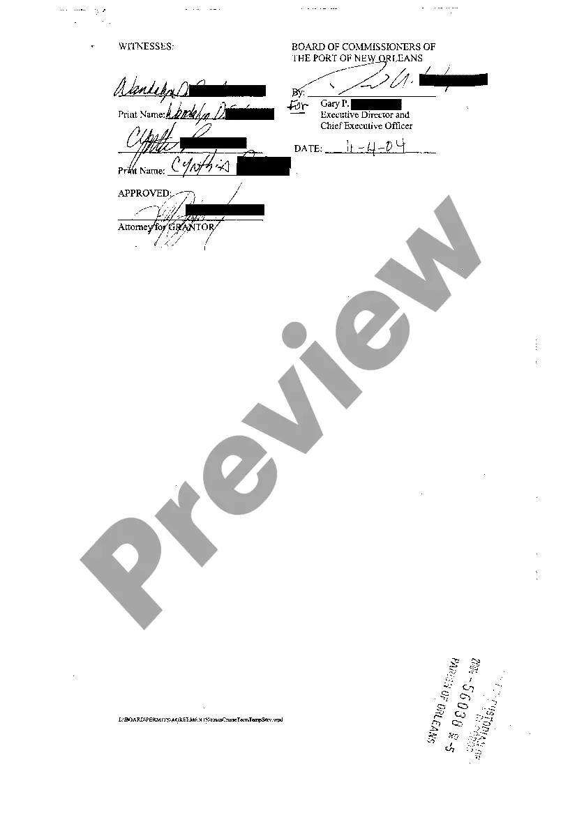 Get Grant Of Temporary Servitude Preview Grant Of Temporary Servitude