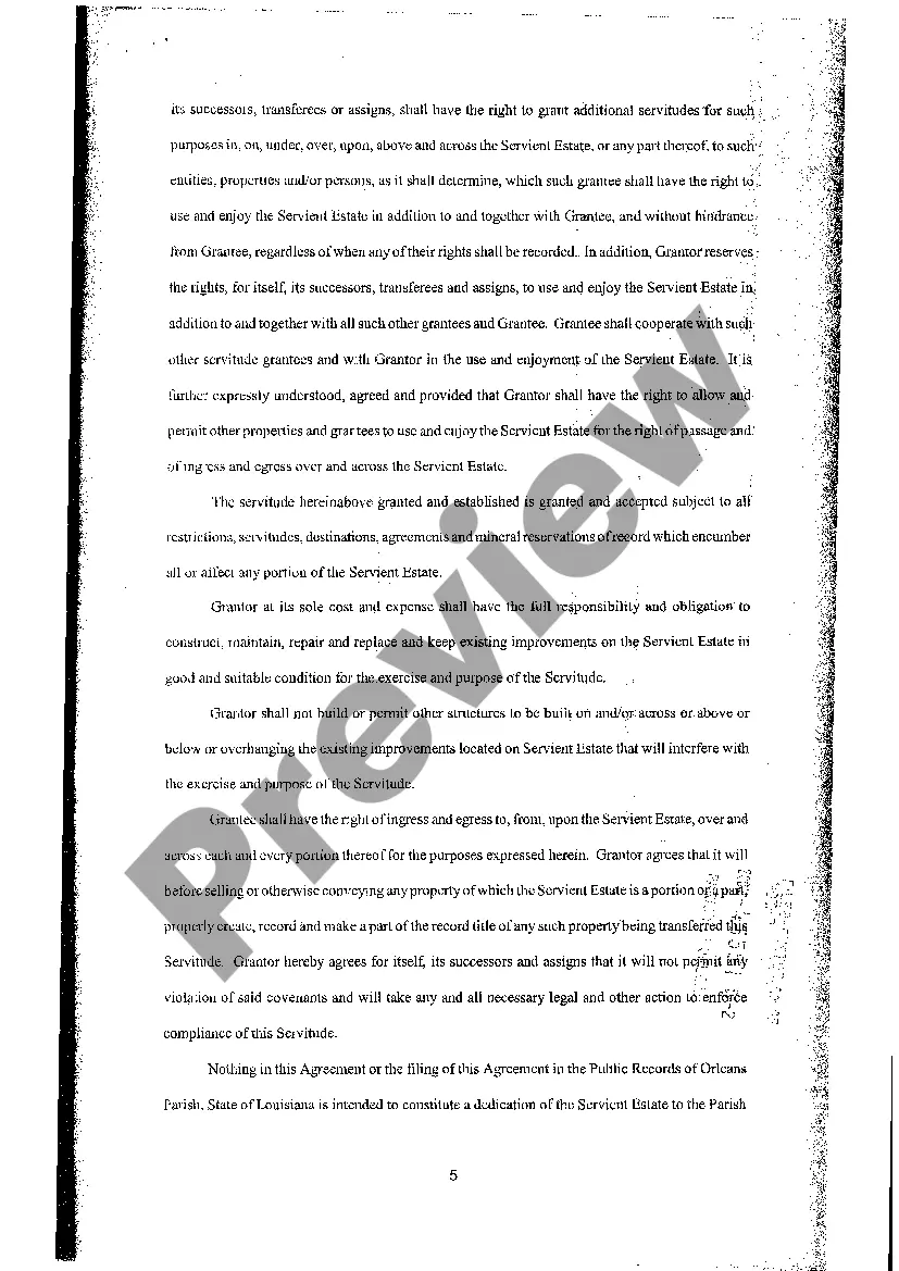 Preview Act Of Grant Of Predial Servitude