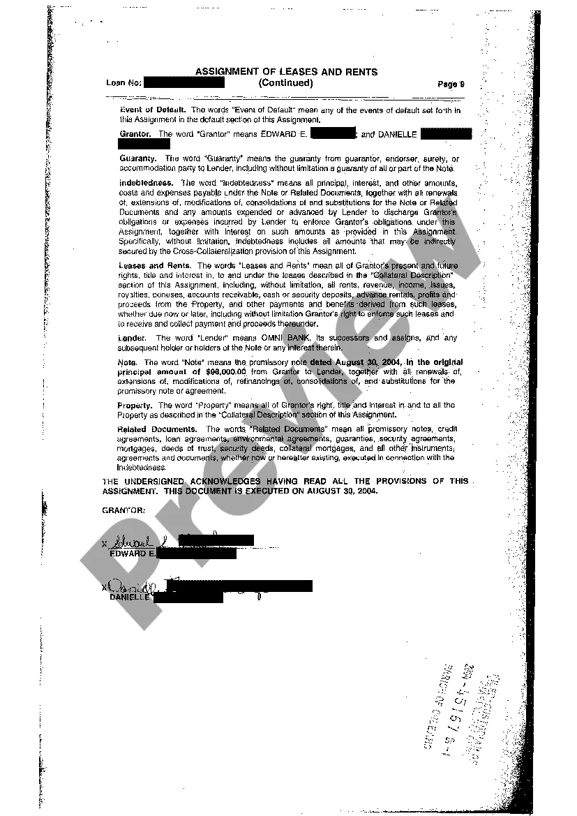 Get Assignment Of Lease And Rents Preview Assignment Of Lease And Rents