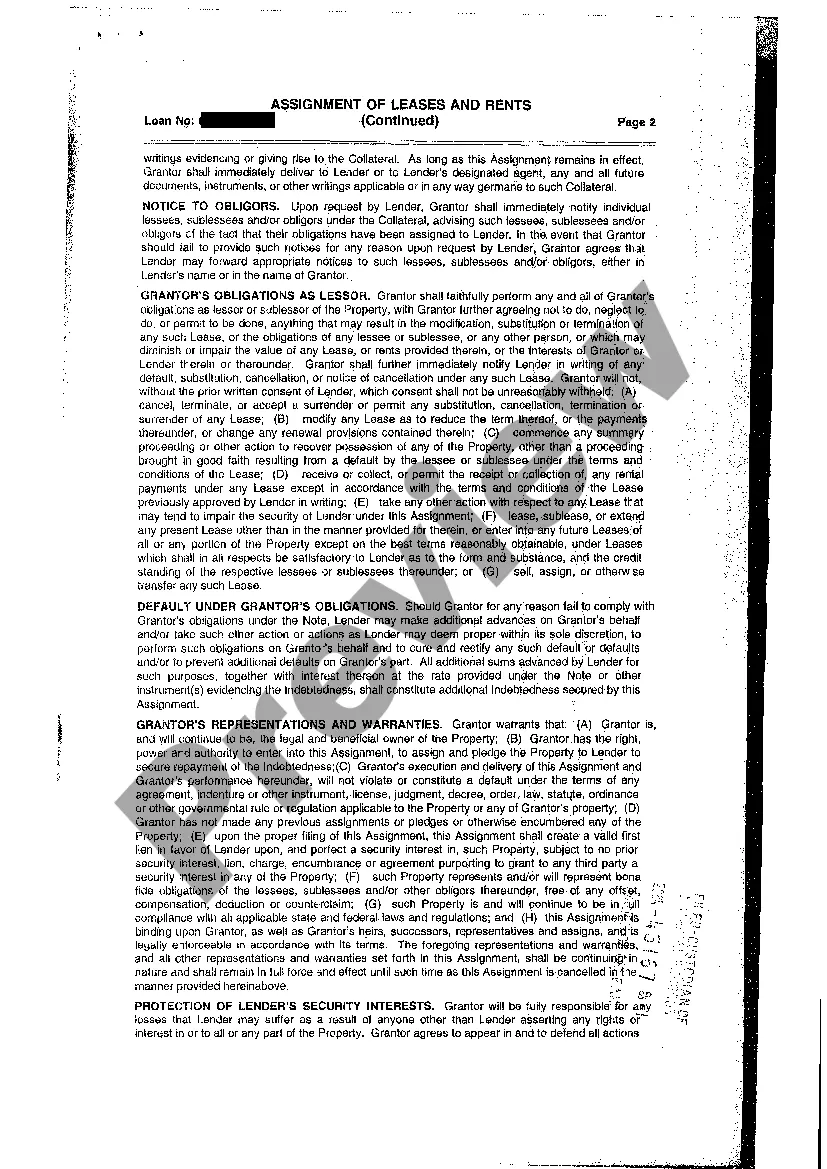 Get Assignment Of Lease And Rents Preview Assignment Of Lease And Rents